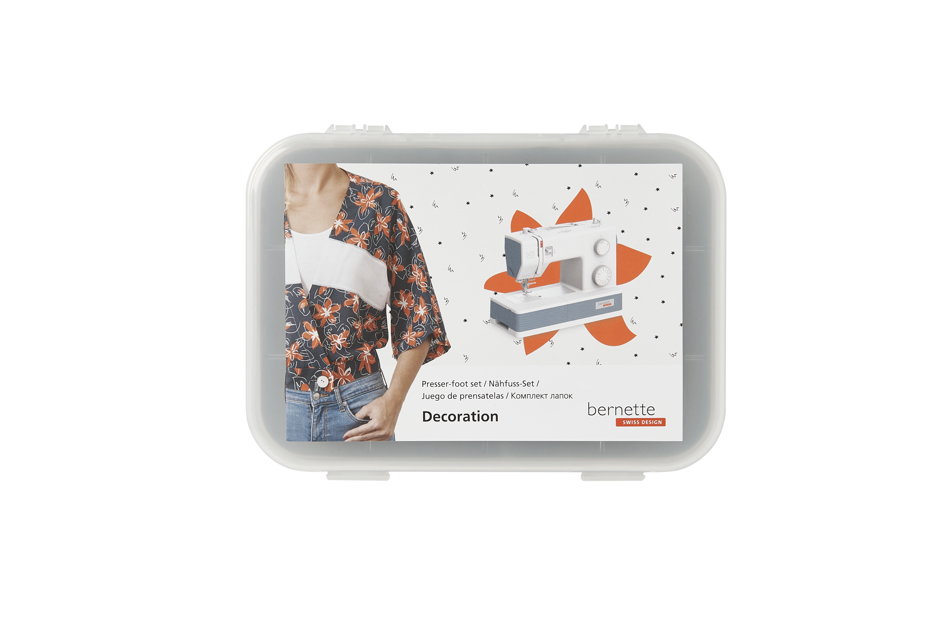 Naaivoetenset voor decoratieve steken